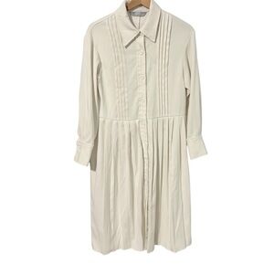 Elegant Cream Women's Dress